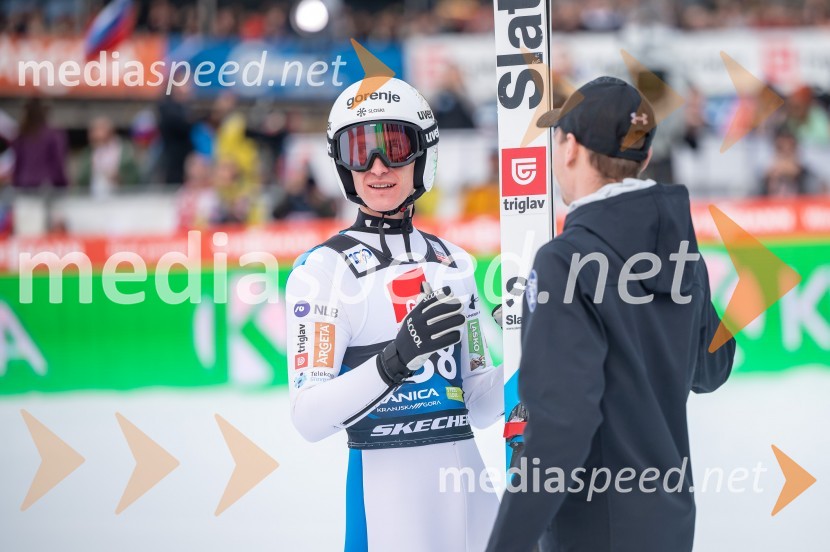  Peter  Prevc, smučarski skakalec;  Anže Lanišek, smučarski skakalecPlanica 2024, petek in zmaga Petra Prevca