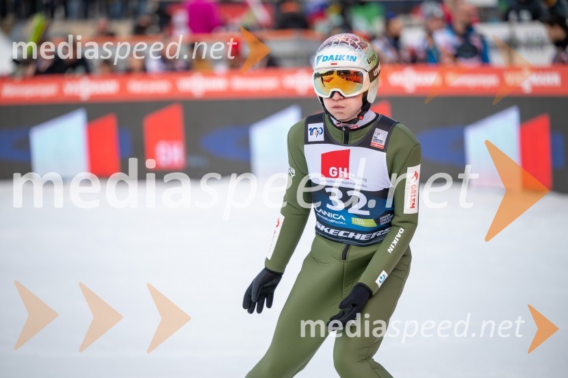  Aleksander Zniszczol, smučarksi skakalec (Poljska)Planica 2024, petek in zmaga Petra Prevca