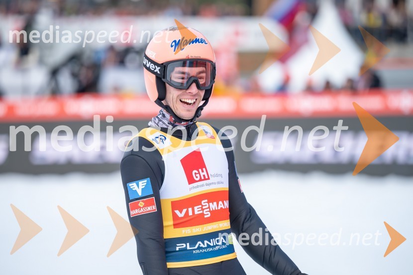  Stefan Kraft, smučarski skakalec (Avstrija)Planica 2024, petek in zmaga Petra Prevca