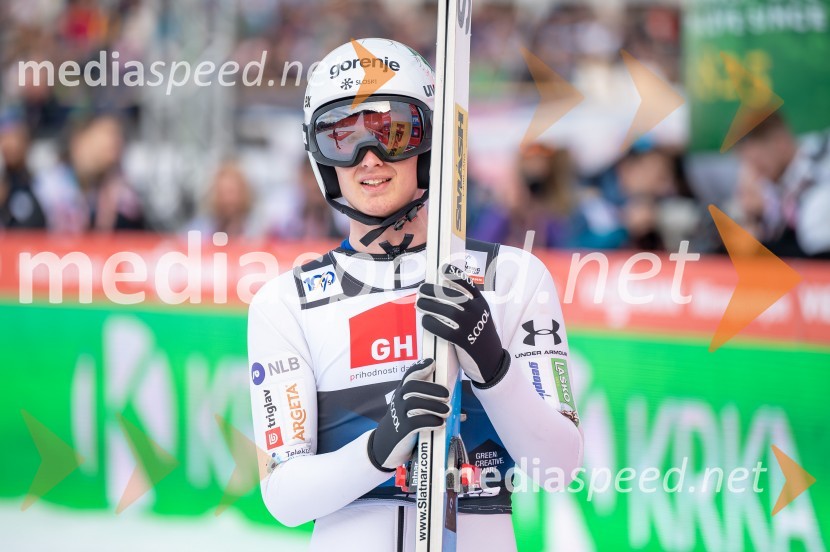  Maksim Bartolj, smučarski skakalecPlanica 2024, petek in zmaga Petra Prevca