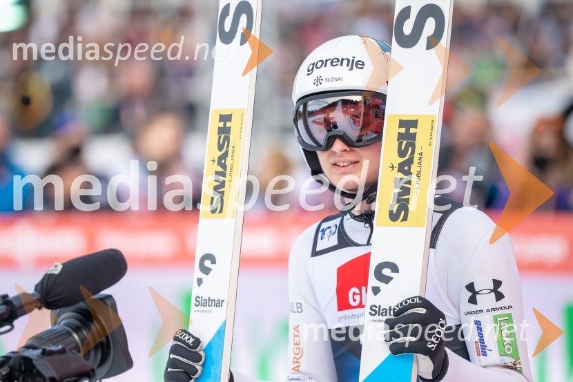  Maksim Bartolj, smučarski skakalecPlanica 2024, petek in zmaga Petra Prevca