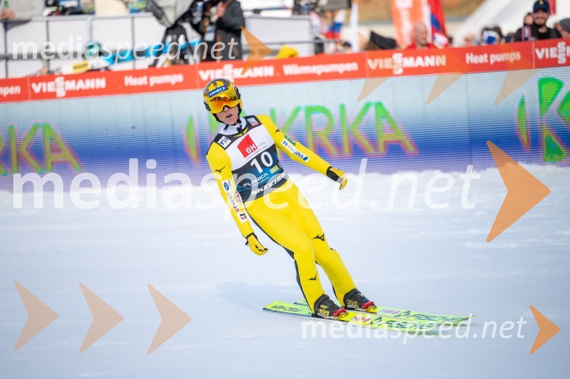  Noriaki Kasai, smučarski skakalec (Japonska)Planica 2024, petek in zmaga Petra Prevca