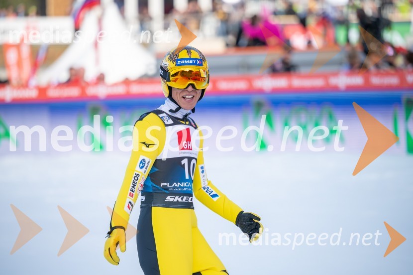  Noriaki Kasai, smučarski skakalec (Japonska)Planica 2024, petek in zmaga Petra Prevca