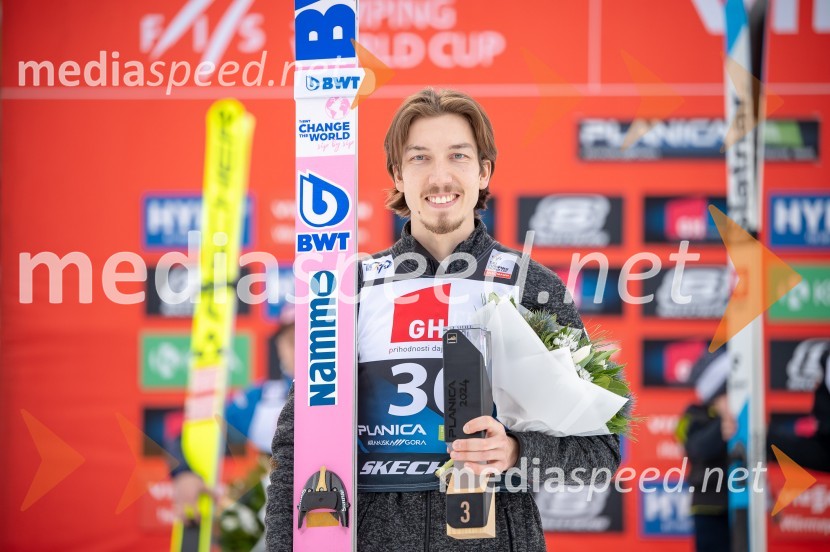  Johann Andre Forfang, smučarski skakalecPlanica 2024, petek in zmaga Petra Prevca
