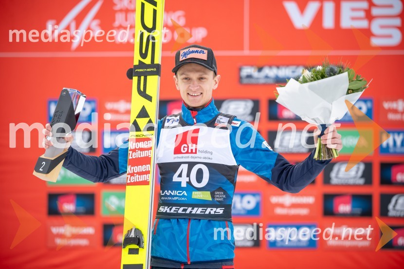  Daniel Huber, smučarski skakalecPlanica 2024, petek in zmaga Petra Prevca