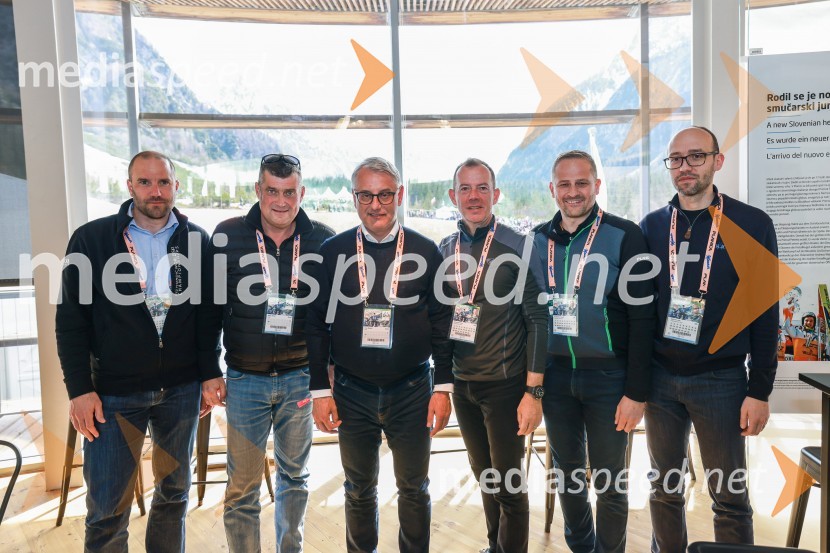  Uroš Zupan, direktor, Smučarska zveza Slovenije ;  Janez Bijol,  direktor podjetja Bijol d.o.o., predsednik Zbora alpskih disciplin, Smučarska zveza Slovenije;  Matjaž Han, minister za gospodarstvo, turizem in šport;  Enzo Smrekar, predsednik uprave Droge Kolinske in glavni direktor strateškega poslovnega področja v Atlantic Grupi, predsednik SZS, podpredsednik Olimpijskega komiteja Slovenije;  Tomaž Šušteršič, generalni sekretar organizacijskega komiteja Planica;  Luka Steiner, podpredsednik, Smučarska zveza SlovenijePlanica 2024, petek in zmaga Petra Prevca