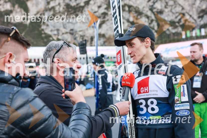  Dare Rupar, novinar;  Peter  Prevc, smučarski skakalecPlanica 2024, petek in zmaga Petra Prevca