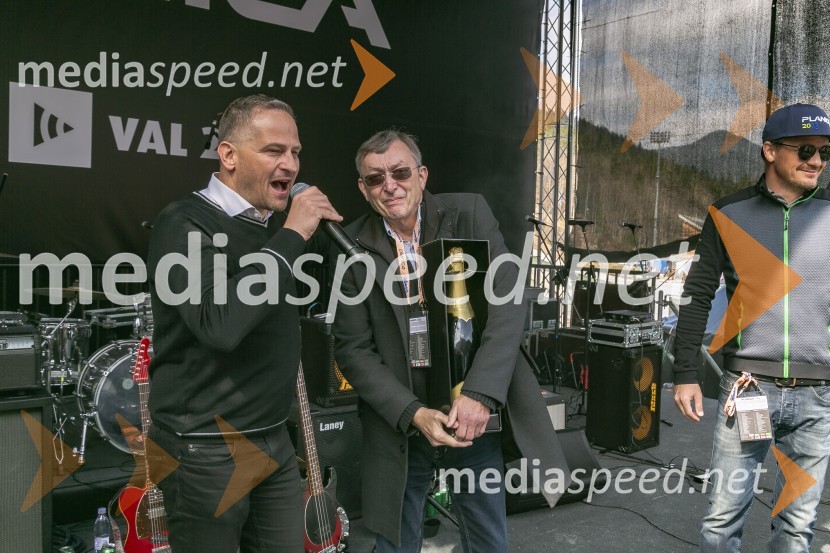  Tomaž Šušteršič, generalni sekretar organizacijskega komiteja Planica; dr. Andrej Stare, televizijski komentatorPlanica 2024, sobota