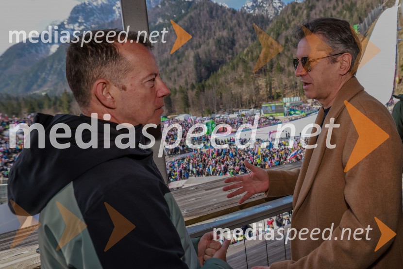  Enzo Smrekar, predsednik uprave Droge Kolinske in glavni direktor strateškega poslovnega področja v Atlantic Grupi, predsednik SZS, podpredsednik Olimpijskega komiteja Slovenije; dr. Robert Golob, predsednik vlade RSPlanica 2024, sobota