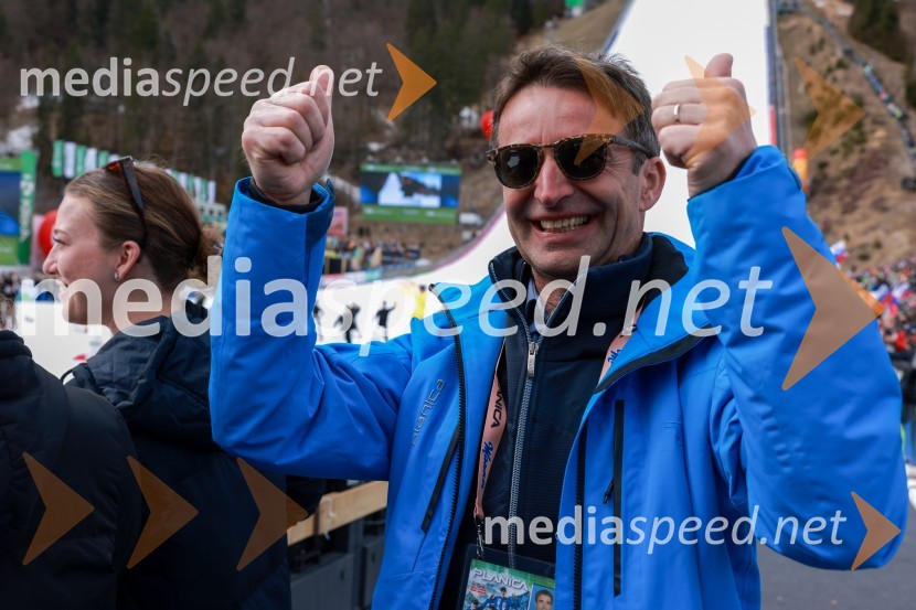 dr. Franci Petek, nekdanji smučarski skakalec in nekdanji direktor SZSPlanica 2024, nedelja