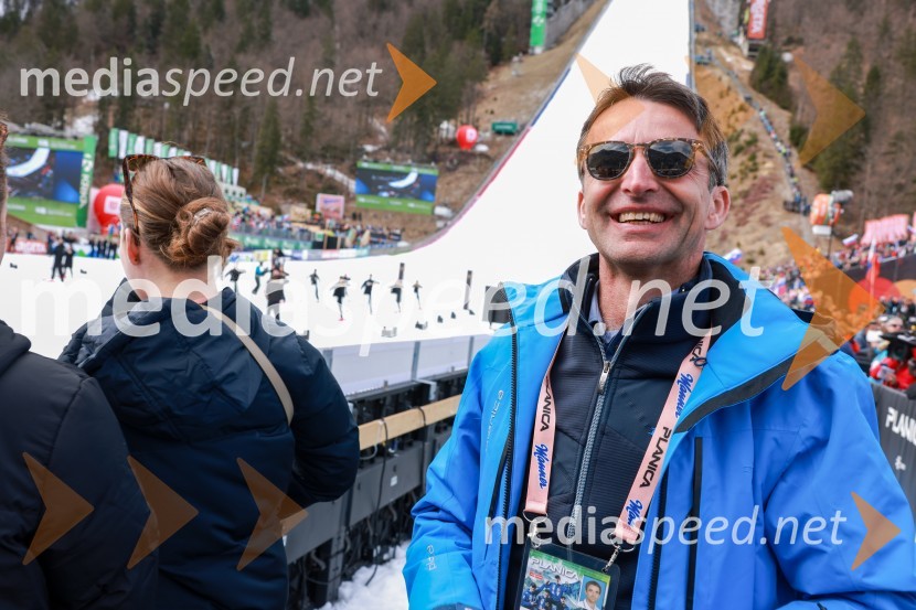dr. Franci Petek, nekdanji smučarski skakalec in nekdanji direktor SZSPlanica 2024, nedelja