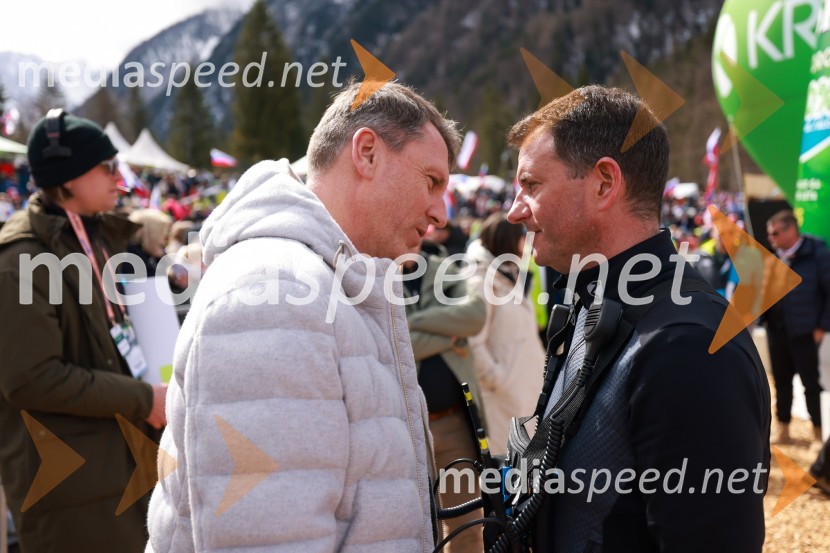  Boštjan Napast, predsednik uprave, ENNA;  Tomi Trbovc, PR, Smučarska zveza SlovenijePlanica 2024, nedelja