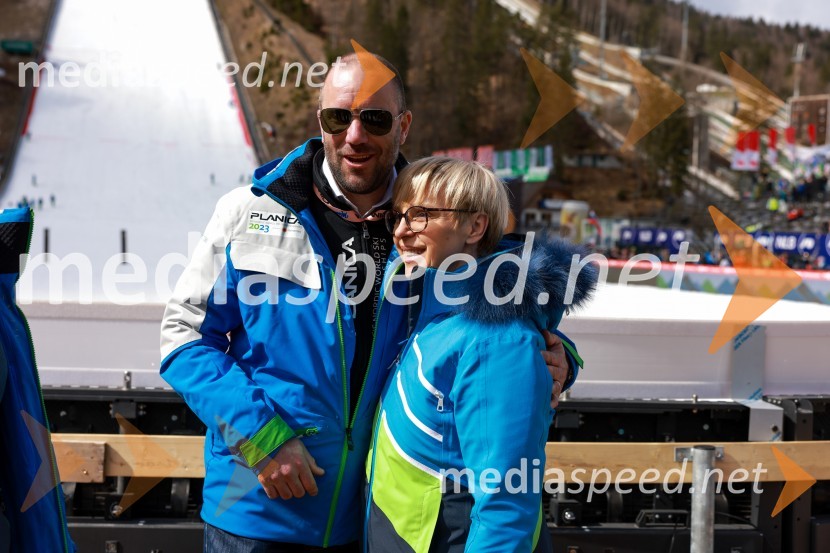  Uroš Zupan, direktor, Smučarska zveza Slovenije ; dr. Nataša Pirc Musar, predsednica Republike SlovenijePlanica 2024, nedelja