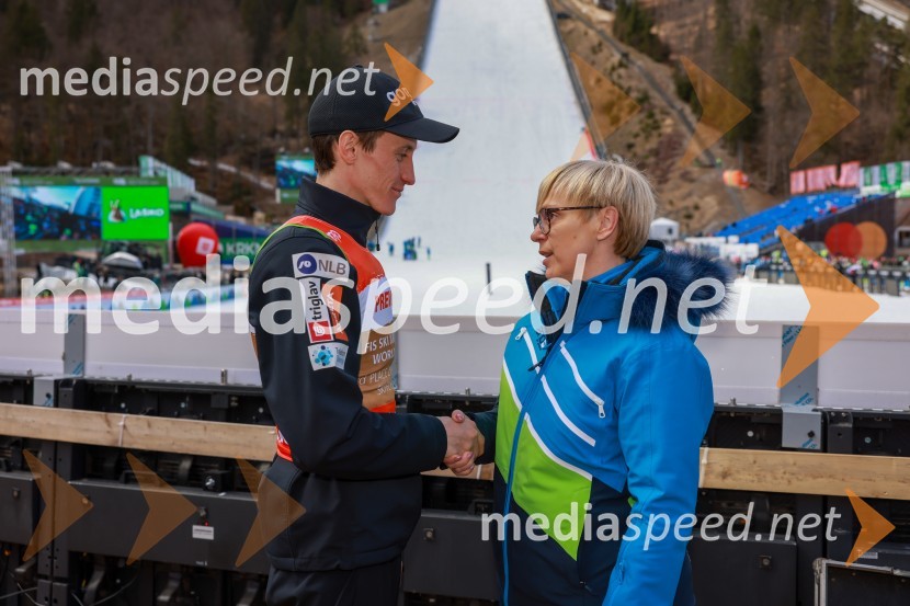  Peter  Prevc, smučarski skakalec; dr. Nataša Pirc Musar, predsednica Republike SlovenijePlanica 2024, nedelja