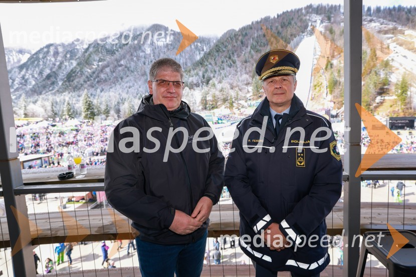  Boštjan Poklukar, minister za notranje zadeve RS; mag. Robert Ferenc, namestnik generalnega direktorja policijePlanica 2024, nedelja