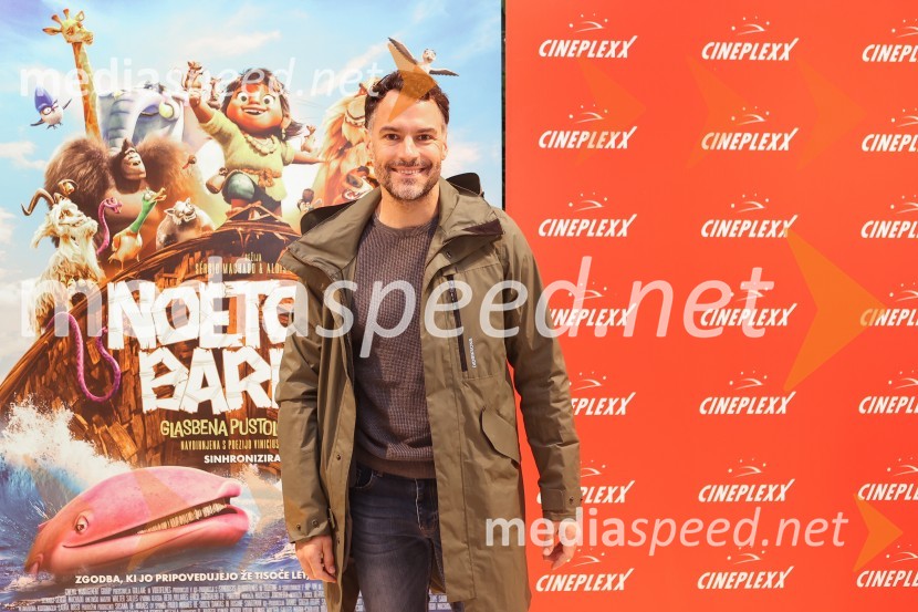  David Urankar, televizijski voditelj, manekenPremiera animiranega filma Noetova barka, Cineplexx