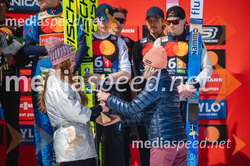  Robert  Johansson, smučarski skakalec (Norveška);  Benjamin Oestvold, smučarski skakalec (Norveška);  Johann Andre Forfang, smučarski skakalec;  Marius Lindvik, smučarski skakalec ( Norveška)Planica 2024, sobota