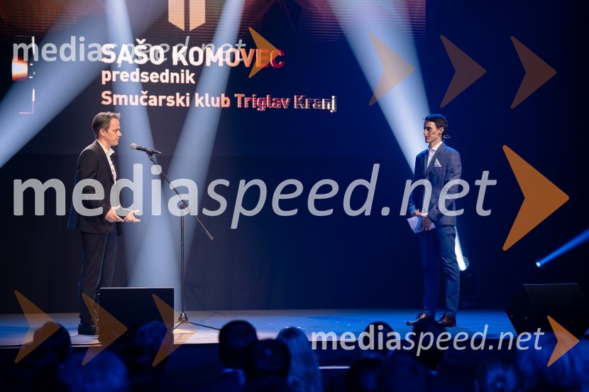  Sašo Komovec, SK Triglav Kranj;  Peter  Prevc, smučarski skakalecZlata preproga ob zaključku kariere Petra Prevca