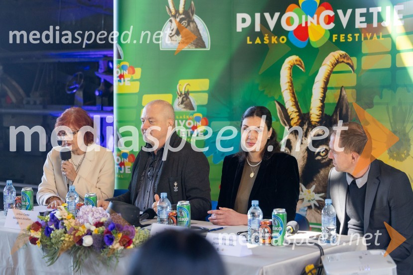  Darinka Pavlič Kamien, strokovnjakinja za komuniciranje;  Urban Centa, programski direktor festivala Pivo in cvetje Laško;  Tina Belej, direktorica, Stik Laško - Center za šport, turizem, informiranje in kulturo Laško;  Urban Kramberger,  direktor festivala Pivo in cvetje, manager blagovne skupine PLU59. festival Pivo in cvetje Laško, novinarska konferenca