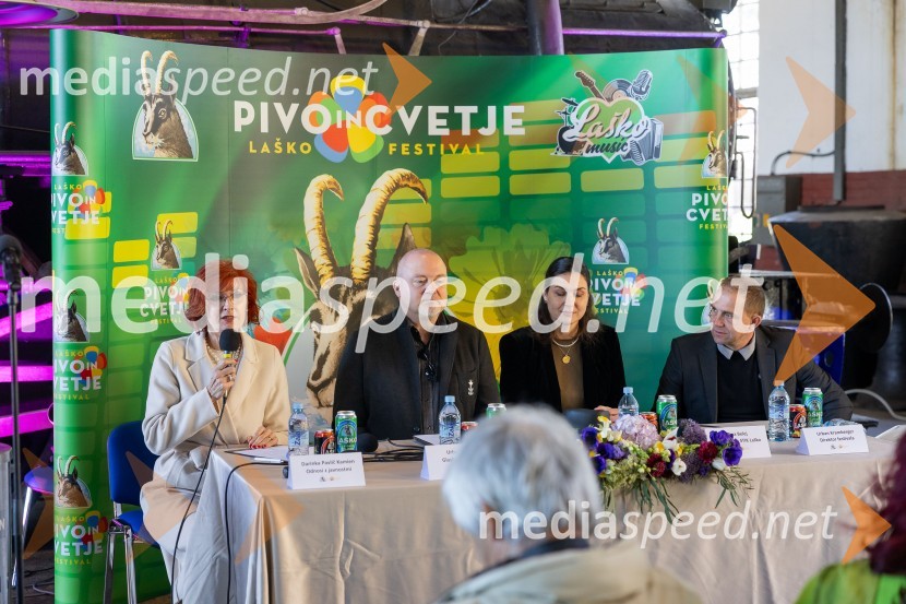  Darinka Pavlič Kamien, strokovnjakinja za komuniciranje;  Urban Centa, programski direktor festivala Pivo in cvetje Laško;  Tina Belej, direktorica, Stik Laško - Center za šport, turizem, informiranje in kulturo Laško;  Urban Kramberger,  direktor festivala Pivo in cvetje, manager blagovne skupine PLU59. festival Pivo in cvetje Laško, novinarska konferenca