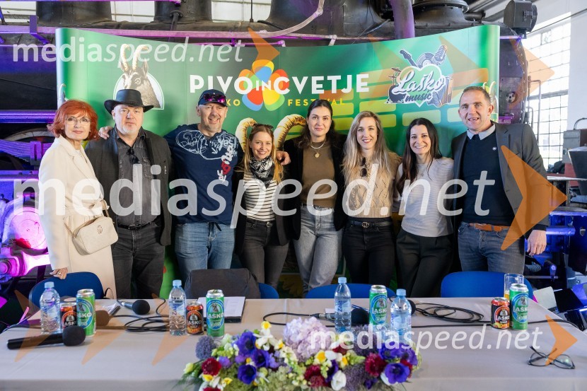  Darinka Pavlič Kamien, strokovnjakinja za komuniciranje;  Urban Centa, programski direktor festivala Pivo in cvetje Laško;  Nejc Tisu, vodja produkcije, Radio 1;  Sabina Šrot, Stik Laško - Center za šport, turizem, informiranje in kulturo Laško;  Tina Belej, direktorica, Stik Laško - Center za šport, turizem, informiranje in kulturo Laško;  Patricija Kodrič, Pivovarna Laško Union;  Jana Morelj, radijska in TV voditeljica;  Urban Kramberger,  direktor festivala Pivo in cvetje, manager blagovne skupine PLU59. festival Pivo in cvetje Laško, novinarska konferenca