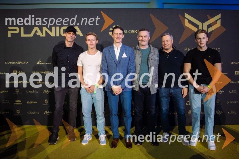  ... ;  ... ;  Peter  Prevc, smučarski skakalec;  ... ;  ... ;  ... Zlata preproga ob zaključku kariere Petra Prevca