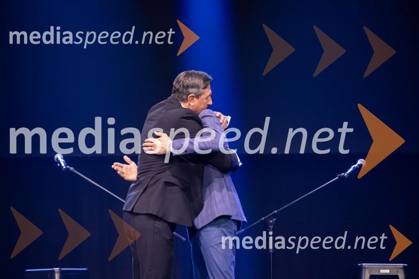  Borut Pahor, nekdanji predsednik Republike Slovenije;  Peter  Prevc, smučarski skakalecZlata preproga ob zaključku kariere Petra Prevca