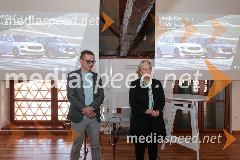  ... ;  Sabrina Pečelin, vodja odnosov z javnostmi pri Porsche Slovenija d.o.o.Novosti na cesti: Škoda Scala in Kamiq