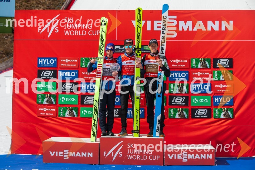  Stefan Kraft, smučarski skakalec (Avstrija);  Daniel Huber, smučarski skakalec (Avstrija);  Peter  Prevc, smučarski skakalecPlanica 2024, nedelja