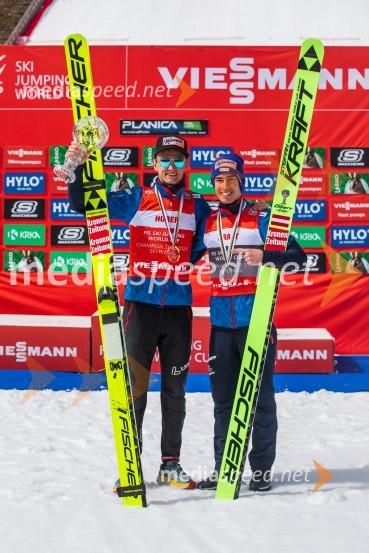  Daniel Huber, smučarski skakalec (Avstrija);  Stefan Kraft, smučarski skakalec (Avstrija)Planica 2024, nedelja