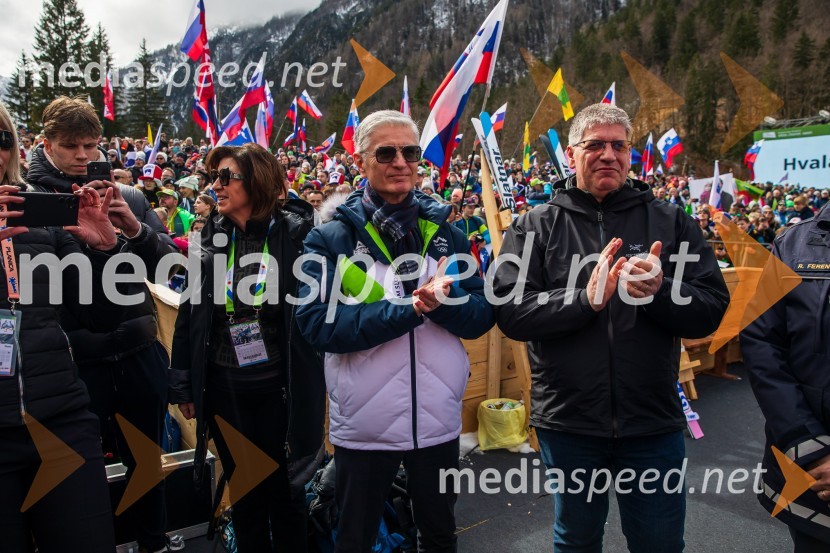  Franjo Bobinac, predsednik, Olimpijski komite Slovenije;  Boštjan Poklukar, minister za notranje zadeve RSPlanica 2024, nedelja