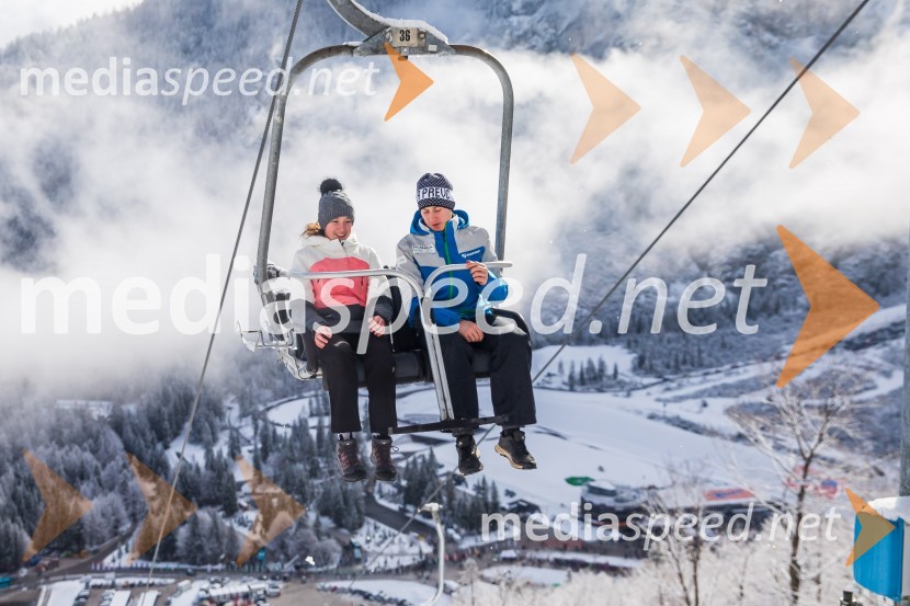  Tjaša Vreš;  Cene Prevc, nekdanji smučarski skakalecV letošnjem pokalu Planica 7 se zrcali pogum junakov zime