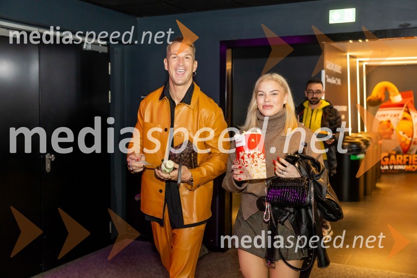  Igor Mikić, fitnes trenes, voditelj;  Alja ŠlebnikAction Night s filmom Godzila in Kong: Novi imperij v Cineplexx Ljubljana