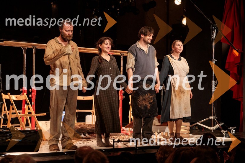  Gregor Luštek, igralec, koreograf;  Živa Selan, igralka;  Branko Jordan, igralec;  Darja Reichman, igralka54. Teden slovenske drame, otvoritev