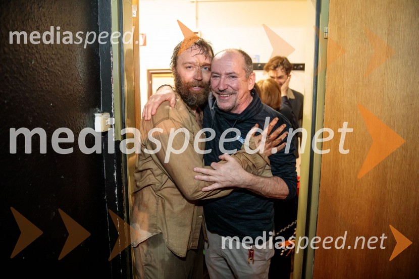  Gregor Luštek, igralec, koreograf;  Ciril Roblek, inspicient PGK54. Teden slovenske drame, otvoritev