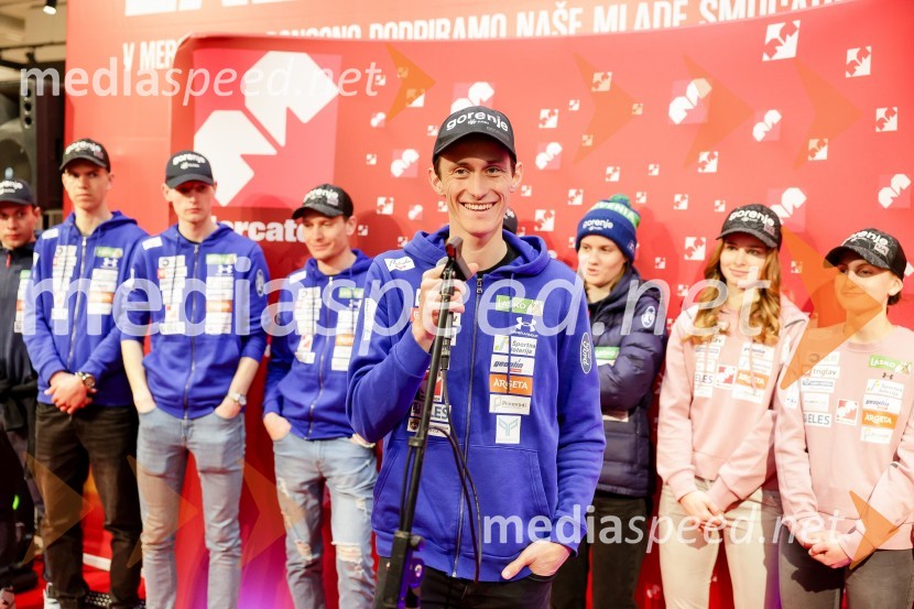  Peter  Prevc, smučarski skakalecSprejem skakalk in skakalcev v Mercator centru Kranj