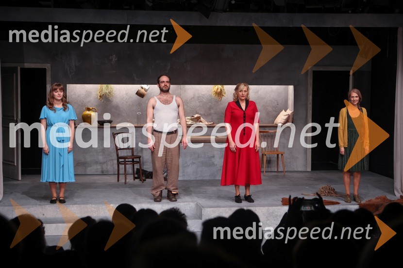  Julita Kropec, igralka;  Gregor Gruden, igralec;  Judita Zidar, igralka;  Nataša Tič Ralijan, igralkaZločin na Kozjem otoku, premiera v MGL