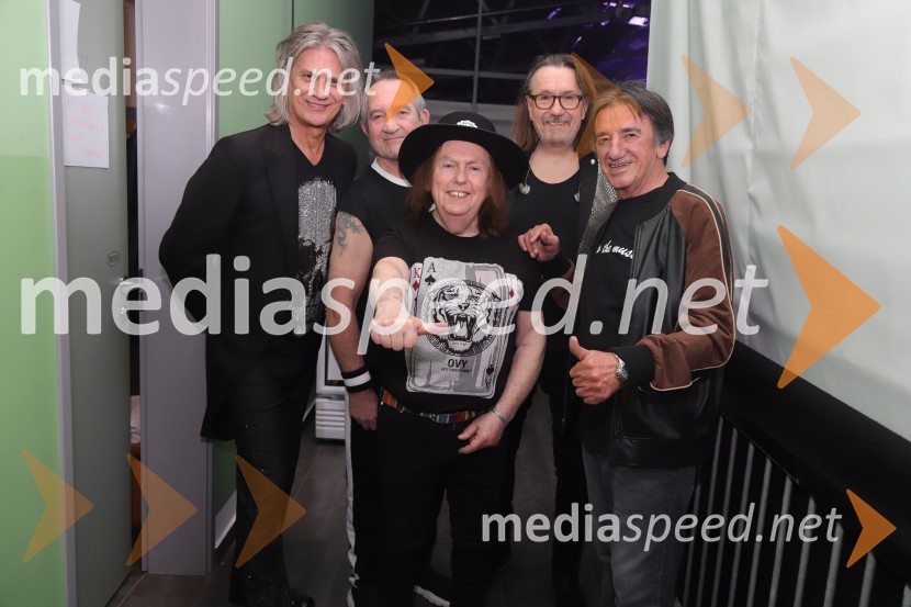  John Berry, Slade;  Alex Bines, Slade;  Dave Hill, Slade;  Russell Keefe, Slade;  Branko Potočnik, Get Back bandZ britanskimi legendami na odru še slovenske, Slade & Get back