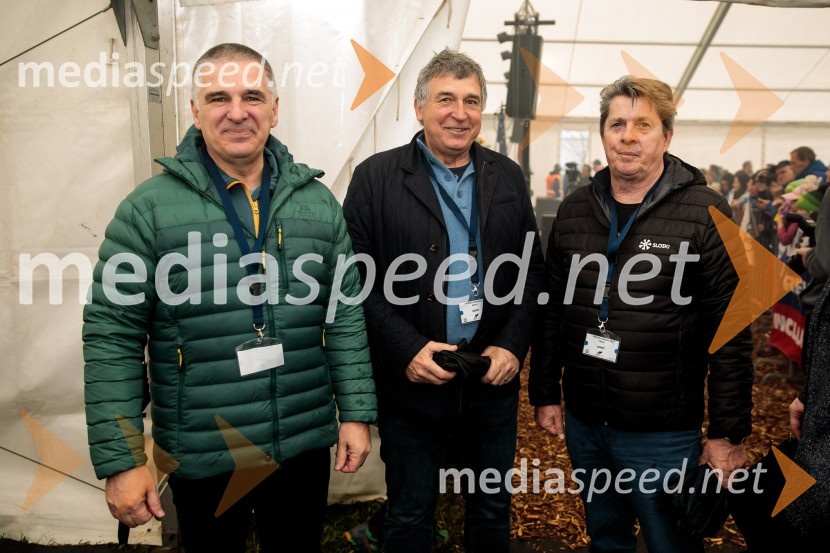  Marko Lotrič, predsednik, Državni svet;  Jelko Gros, direktor, Zavod za šport Republike Slovenije Planica;  Borut Meh, predsednik smučarskih skokov in nordijske kombinacijeSprejem smučarskih skakalcev Prevc v rodni Dolenji vas