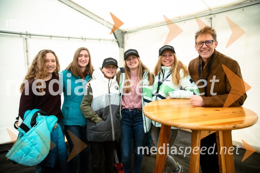 Sprejem smučarskih skakalcev Prevc v rodni Dolenji vas