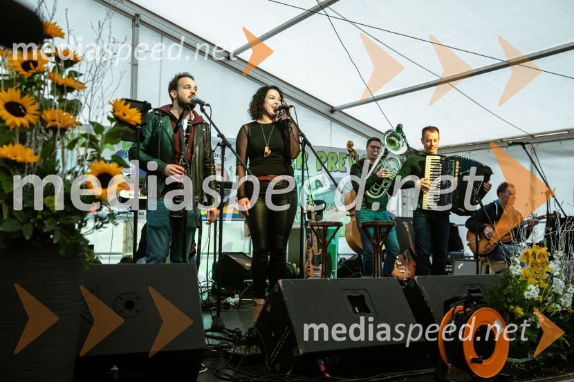 Sprejem smučarskih skakalcev Prevc v rodni Dolenji vas