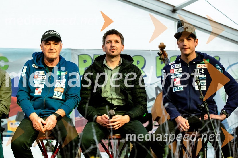  Stane  Baloh, nekdanji trener smučarskih skakalk;  Zoran  Zupančič, trener ženske skakalne reprezentance;  Gašper Vodan, pomočnik trenerja slovenske skakalne reprezentanceSprejem smučarskih skakalcev Prevc v rodni Dolenji vas