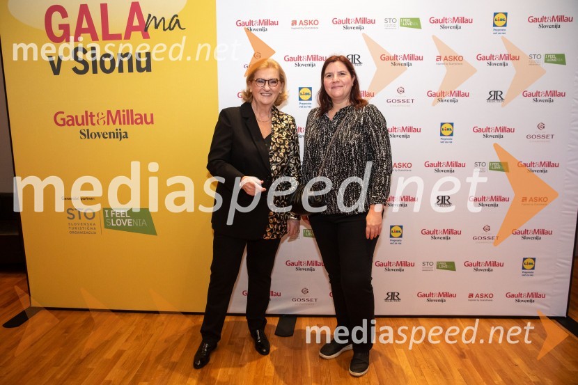  Mira Šemić, direktorica, Gault&Millau Slovenija;  Teja Pelko, novinarka, Svet24Gault&Millau 2024, gala podelitev priznanj