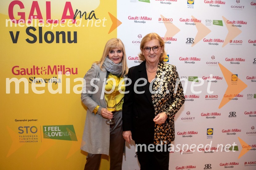  Dada  Jerovšek, Kaval Group;  Mira Šemić, direktorica, Gault&Millau SlovenijaGault&Millau 2024, gala podelitev priznanj
