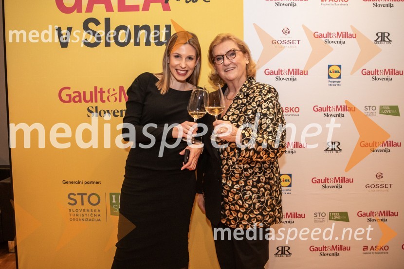  Nastja Trajkovič, poslanka SD;  Mira Šemić, direktorica, Gault&Millau SlovenijaGault&Millau 2024, gala podelitev priznanj