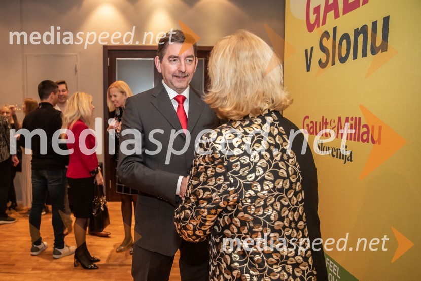 dr. Aleš Musar, lastnik Ruske dače;  Mira Šemić, direktorica, Gault&Millau SlovenijaGault&Millau 2024, gala podelitev priznanj