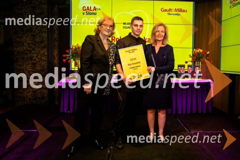  Mira Šemić, direktorica, Gault&Millau Slovenija;  Rok Smonkar, Posestvo Gjerkeš, Fikšinci;  ... Gault&Millau 2024, gala podelitev priznanj
