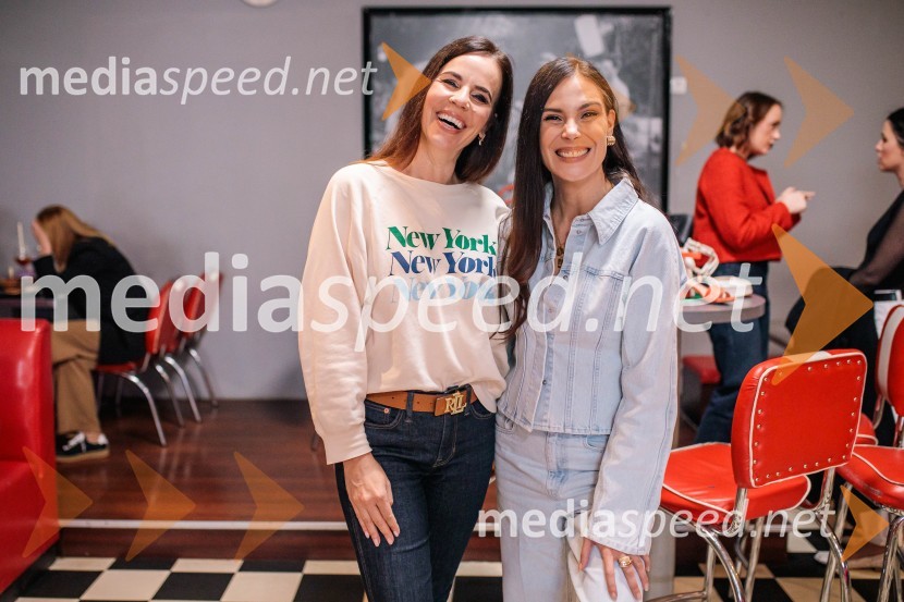  ... ;  Ula  Furlan, igralka, voditeljica, vodja stikov z javnostmi Kina ŠiškaDeichmann na retro zabavi predstavil modne trende za pomlad/poletje