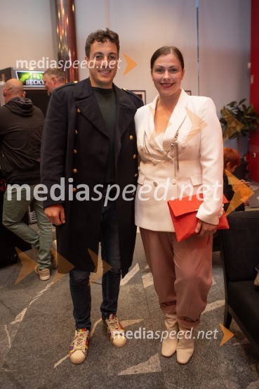  Žan  Papič, stand up komik;  Nuška Drašček, pevkaPremiera predstave Notranji pir v SiTi Teatru BTC