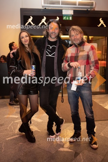  Tara Zupančič, voditeljica;  Matevž Šalehar - Hamo, glasbenik;  Miha Guštin-Gušti, glasbenikPremiera predstave Notranji pir v SiTi Teatru BTC